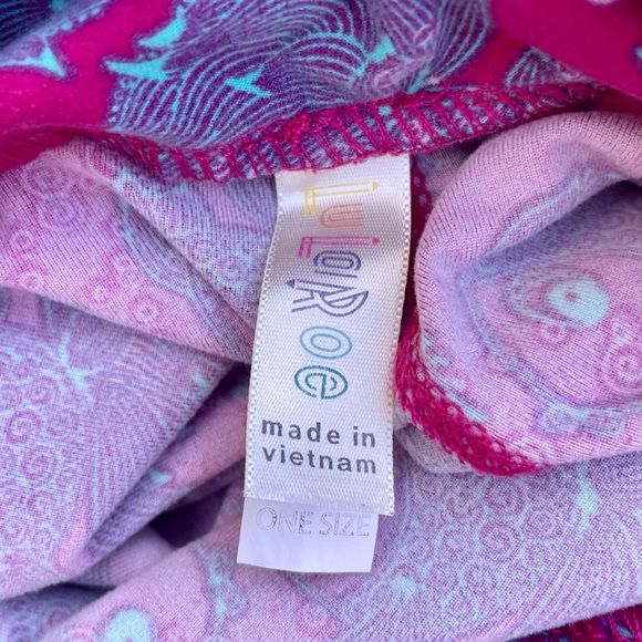 Two Pairs of Pink One-Size Lularoe Leggings - Picture 2 of 2